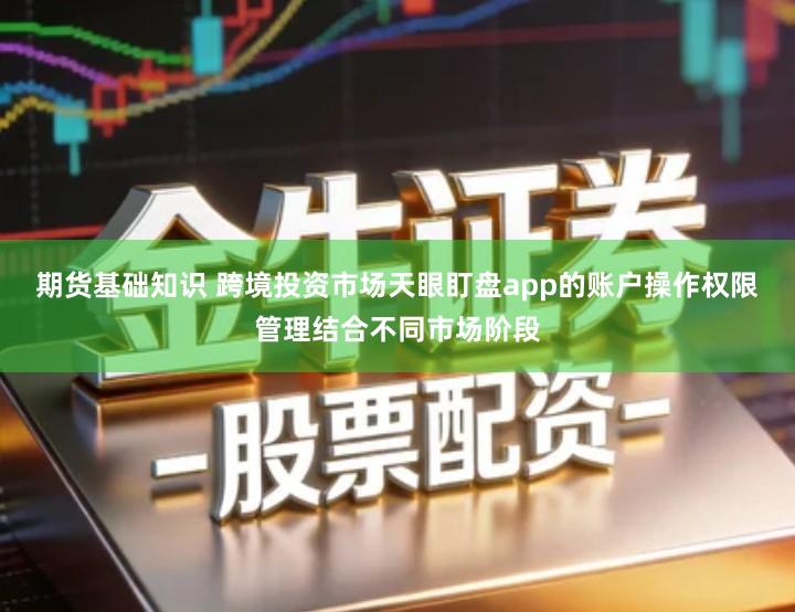 期货基础知识 跨境投资市场天眼盯盘app的账户操作权限管理结合不同市场阶段